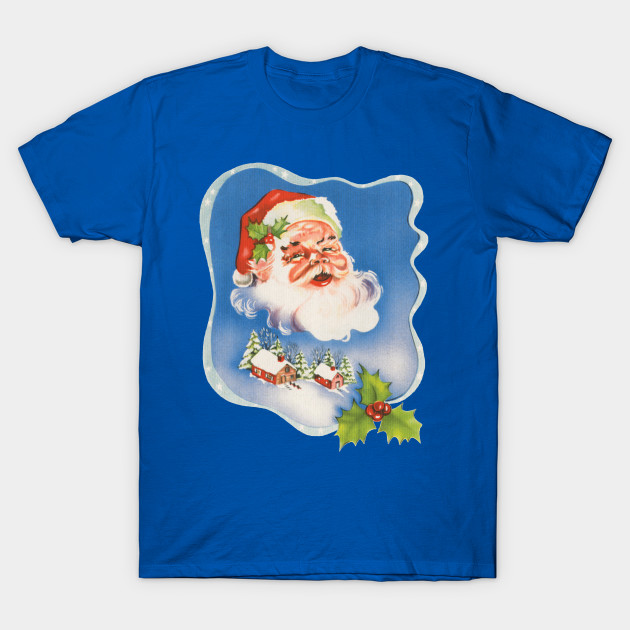 watercolor santa shirt